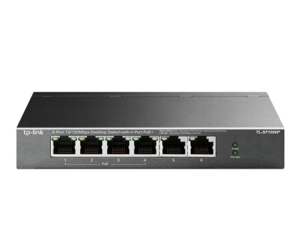 Switche TP-Link 6p TL-SF1006P (6x10/100Mbit, 2xPoE+)